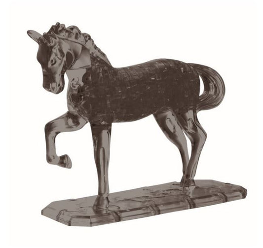 3D Crystal Black Horse