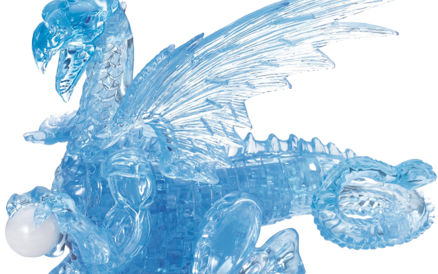3D Crystal Puzzle Clear Dragon