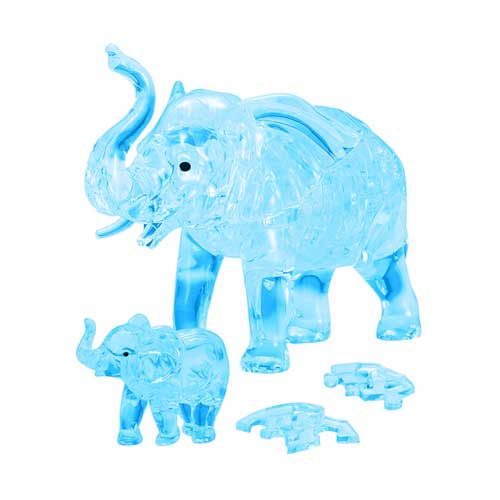 3D Crystal Puzzle Elephant & Baby