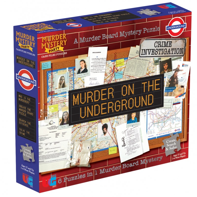 Murder Mystery Party - Case Files - Murder on the Underground Puzzle