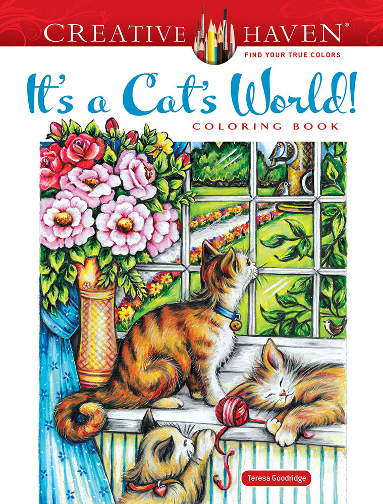 It's a Cat's World Coloring Book