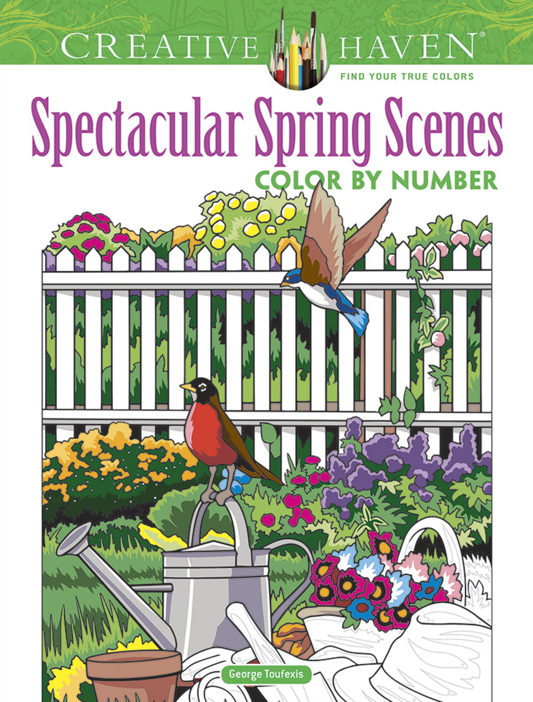 Spectacular Spring Scenes Color by Number