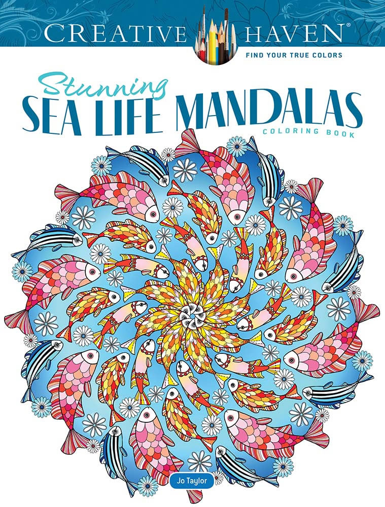 Stunning Sea Life Mandalas Coloring Book