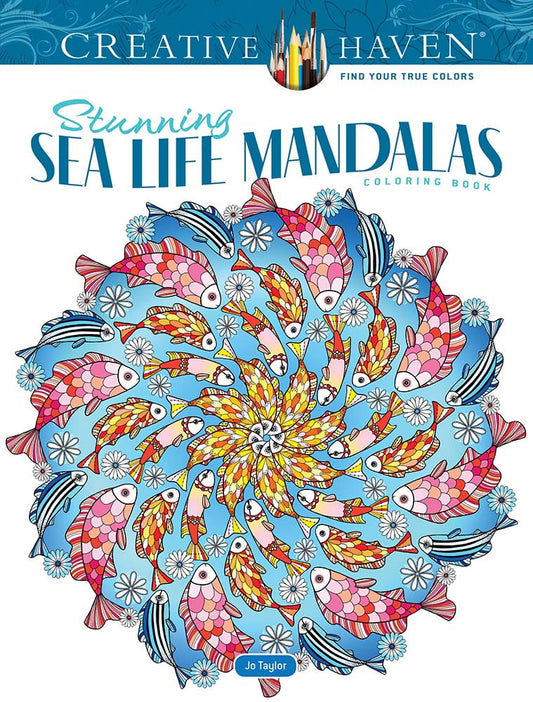 Stunning Sea Life Mandalas Coloring Book