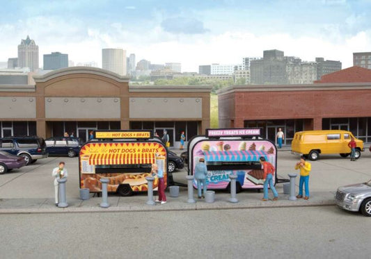 HO Ice Cream & Hot Dog Food Trailers