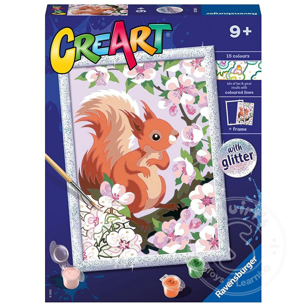 CreArt  Spring Squirrel 7X9.5"