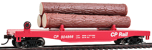 HO CP Log Dump Car