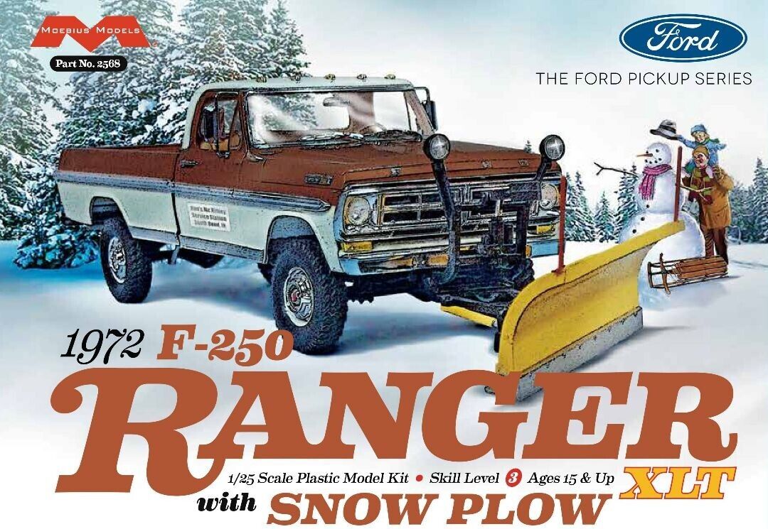 Ford F-250 Ranger with Snow Plow 1972 1/25