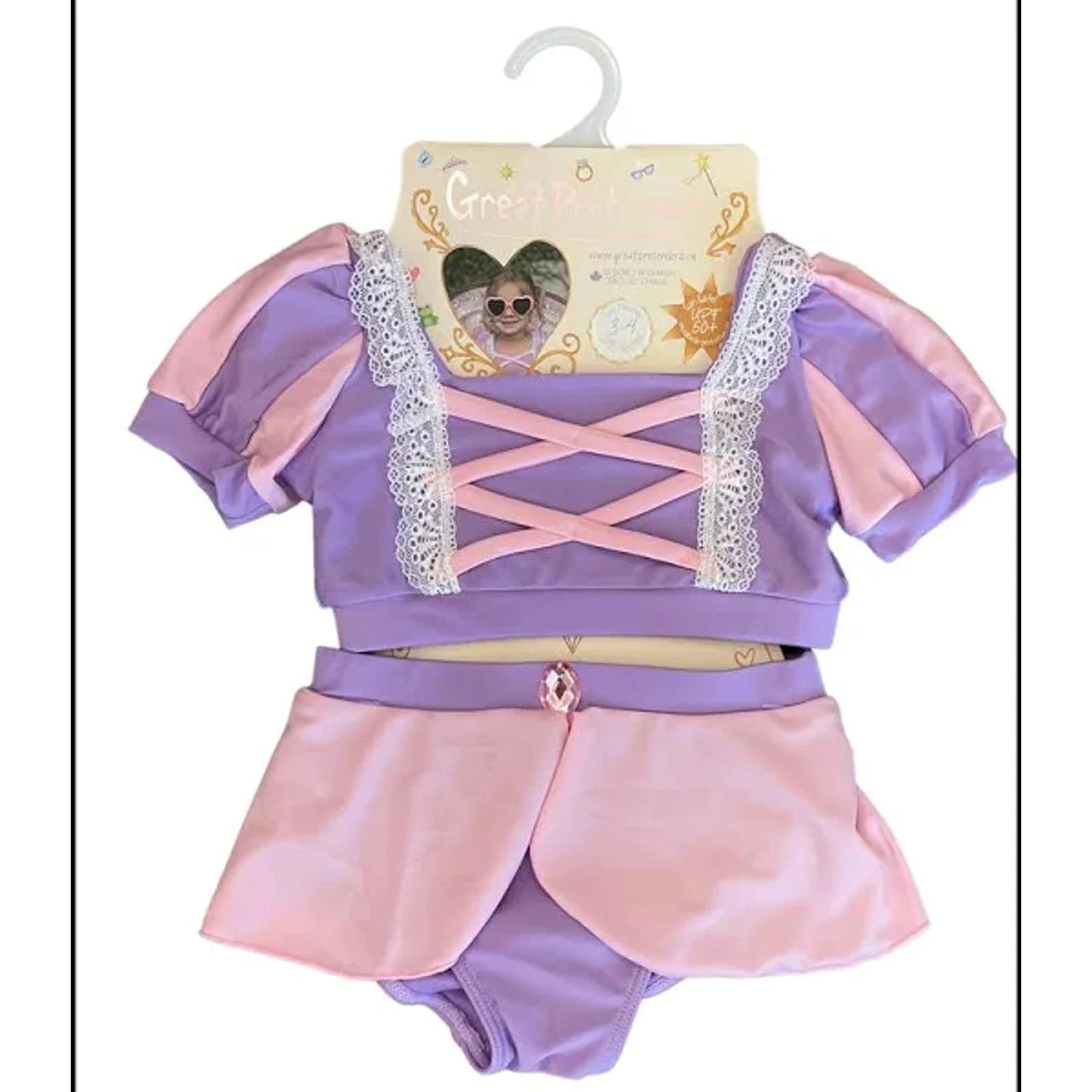 Rapunzel Swim Suit Size 3-4